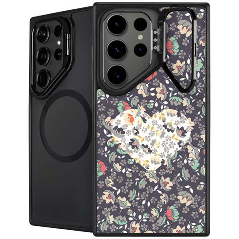 Floral Heart Galaxy S25 Ultra Kickstand Case